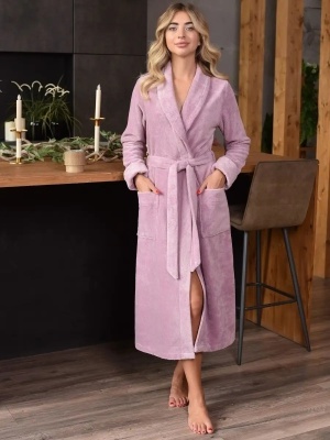 Женский бамбуковый халат Kimberly (Орхидея)