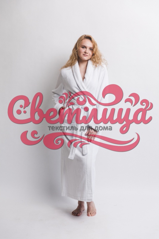 Женский бамбуковый халат Delal (Белый)