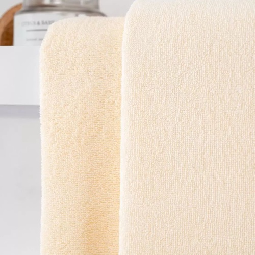 Махровое полотенце без бордюра (Серебристый)