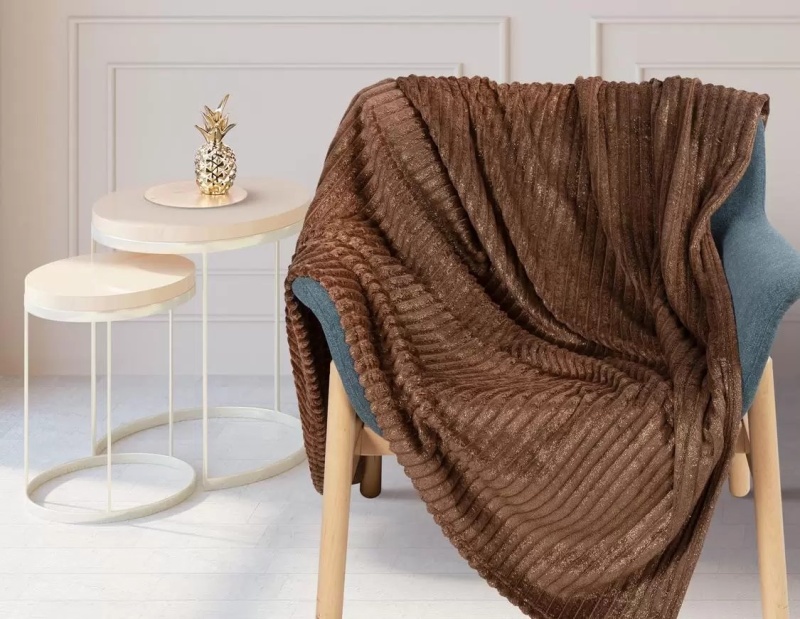 Покрывало "Роскошь" (Коричневый/золото)